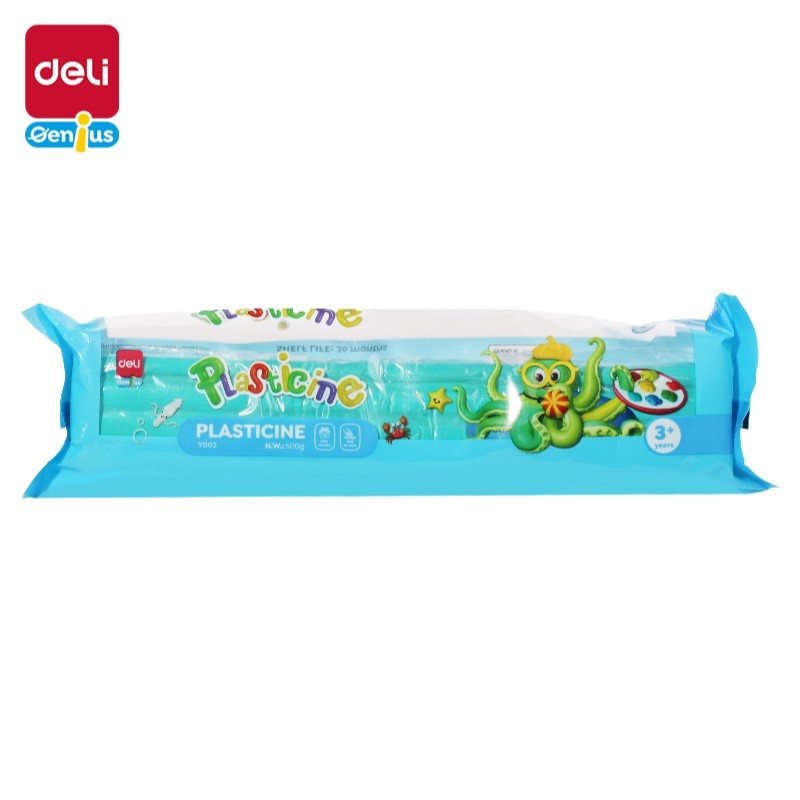 DELI GENIUS Y002-GN PLASTICINE 500G GREEN