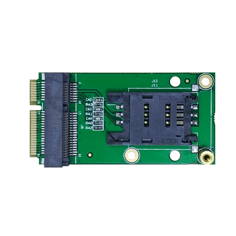 4G LTE Mini PCIe to Mini PCIe Adapter with Flip SIM Card Slot – Compatible with Quectel EC25 for IoT, M2M, Raspberry Pi, and Industrial Routers