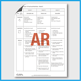 zY2 DT E (Food and Nutrition) AR2 Supporting Recipes