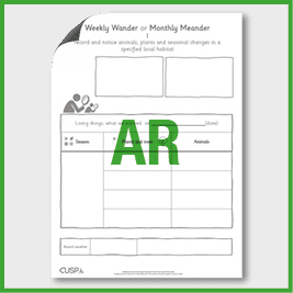 zY2 Science (Revisit: Living Things/Materials) Weekly Wander