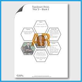 zY3 Art E (Painting) AR Significant Artists Hexagon Connections