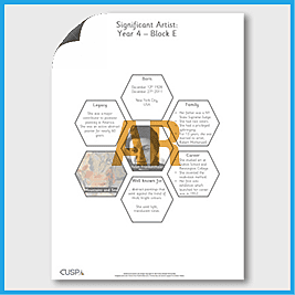 zY4 Art E (Painting) AR Significant Artists Hexagon Connections