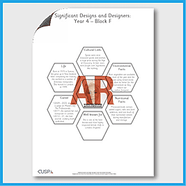 zY4 DT F (Food and Nutrition) AR1 Significant Designers Hexagon Connections