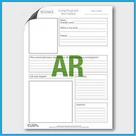 zY5 Science (2nd Revisit Living…) AR1 Animal Information Pupil Organiser