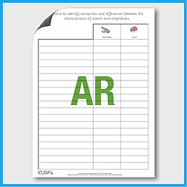zY5 Science (Revisit Living…) Similarities and Differences Matrix Blank AR