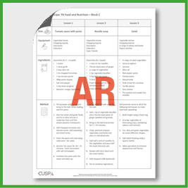 zY6 DT C (Food & Nutrition) Supporting Recipe