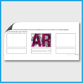 zY6 History (Battle of Britain) Draw Events Before and After the Evacuees AR