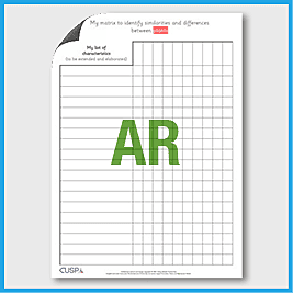 zY6 Science (Living Things…) Plants blank - Matrix of Similarities and Differences AR