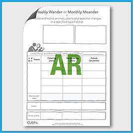 zY6 Science (Living Things…) Weekly Wander AR