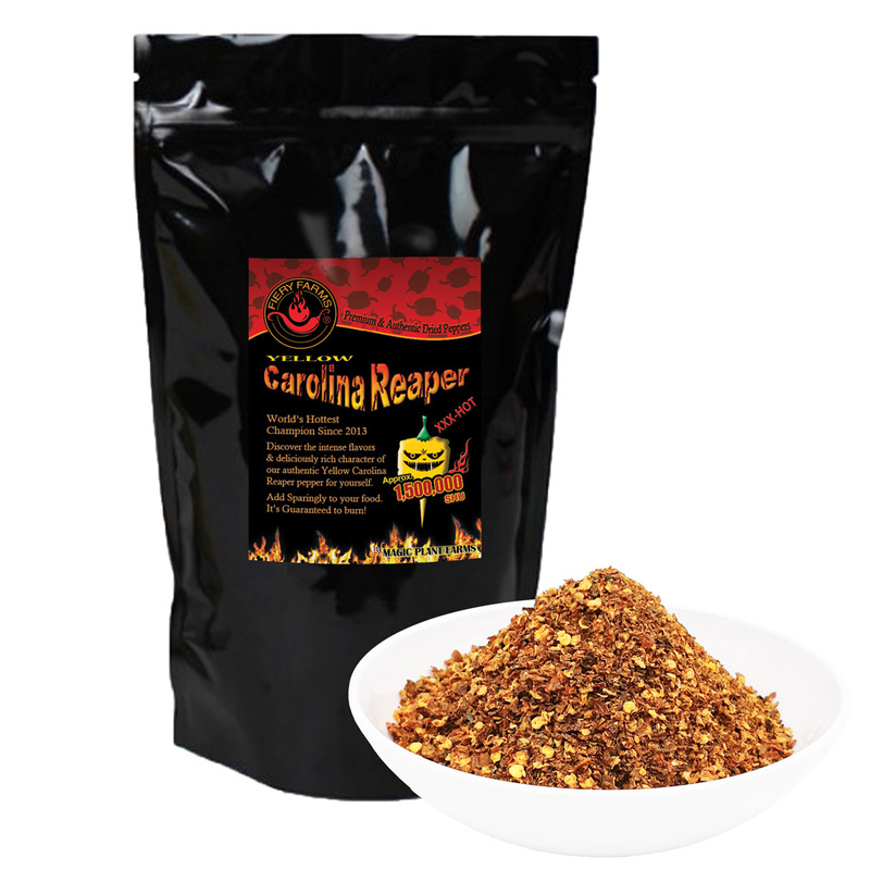 Yellow Carolina Reaper Pepper Flakes (1 Lb)
