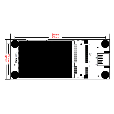4G LTE Mini PCIe to USB Adapter with SIM Slot – 4PIN PH2.0 USB 2.0 Connector for Quectel EC25 EC20 Modules, Ideal for Industrial Router, IoT & M2M Integrations