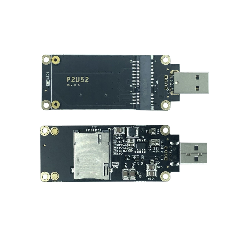 Industrial 4G LTE Mini PCIe to USB Adapter with SIM Card Slot – USB 2.0 Interface for Quectel EC25/EC20 LTE WWAN Modules, Designed for IoT/M2M Systems & Routers