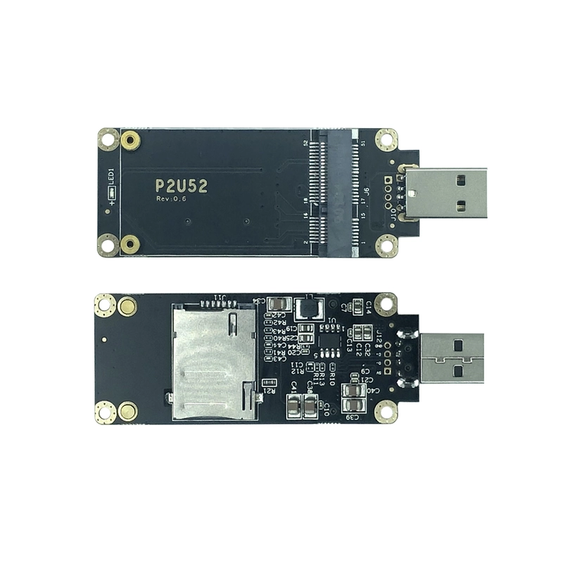 Industrial 4G LTE Mini PCIe to USB Adapter with SIM Card Slot – USB 2.0 Interface for Quectel EC25/EC20 LTE WWAN Modules, Designed for IoT/M2M Systems & Routers