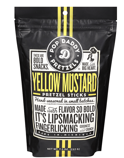 Yellow Mustard Pretzel Sticks