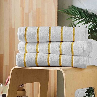 Yellow Stripe Pool and Beach Towel