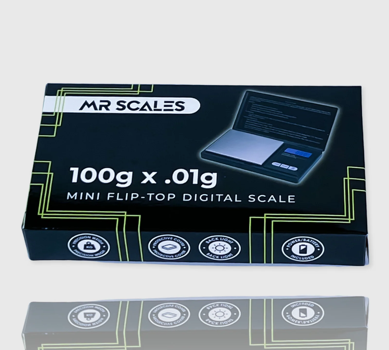 MR Scales Flip Top Mini Digital Scale 100g x .01g