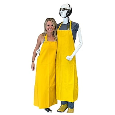 Double Layered Yellow Apron Double Layered Yellow Apron