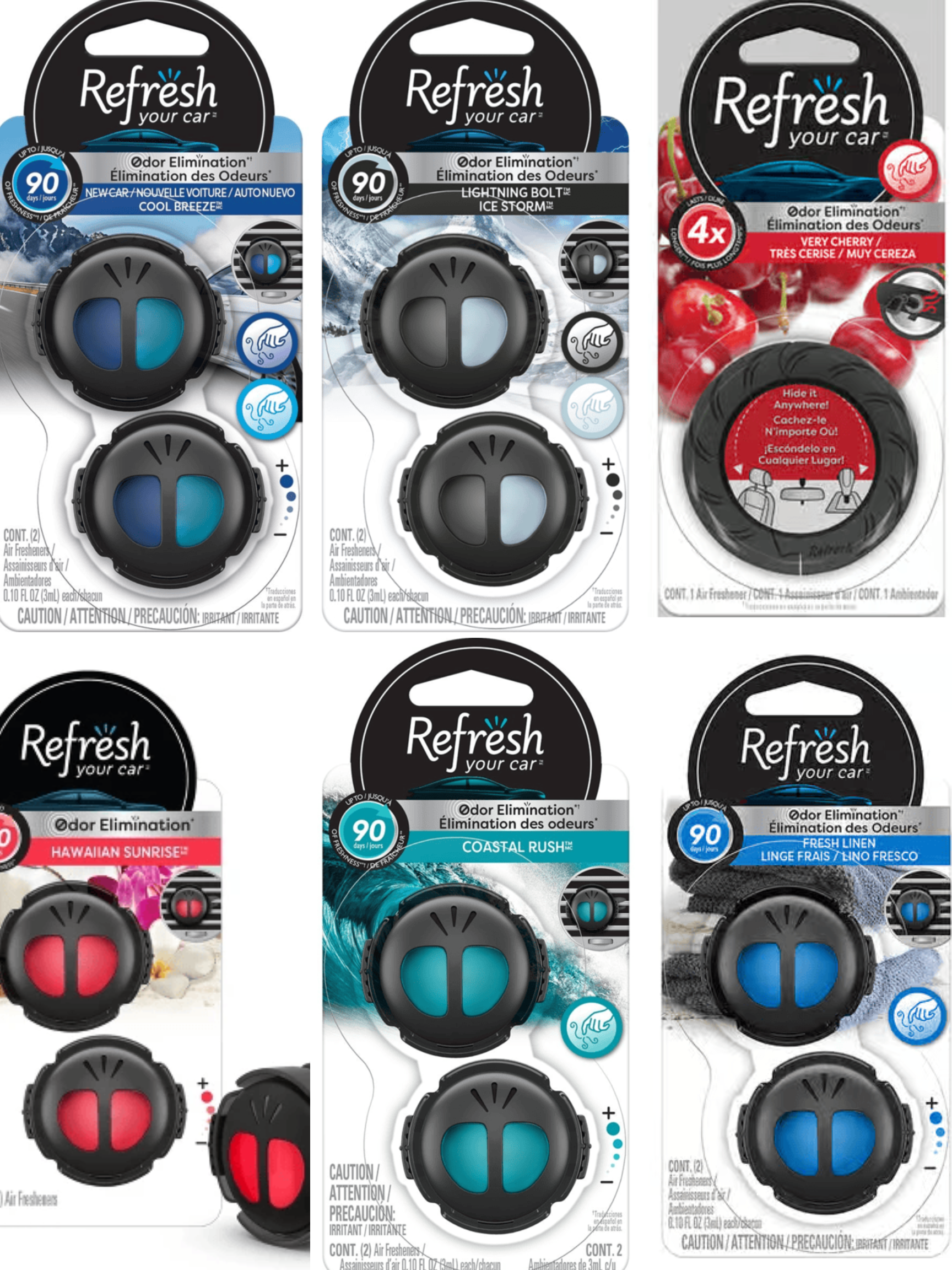 Refresh Vent Clip 2pk Cool Shell [4pcs/pack]