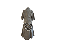Grey Victorian Walking Dress