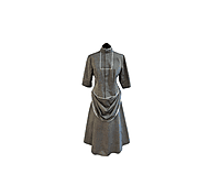 Grey Victorian Walking Dress