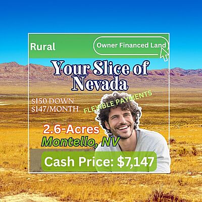 Yucca Dr & Elm St - Affordable Vacant 2.6 Acre Lot in Montello, NV
