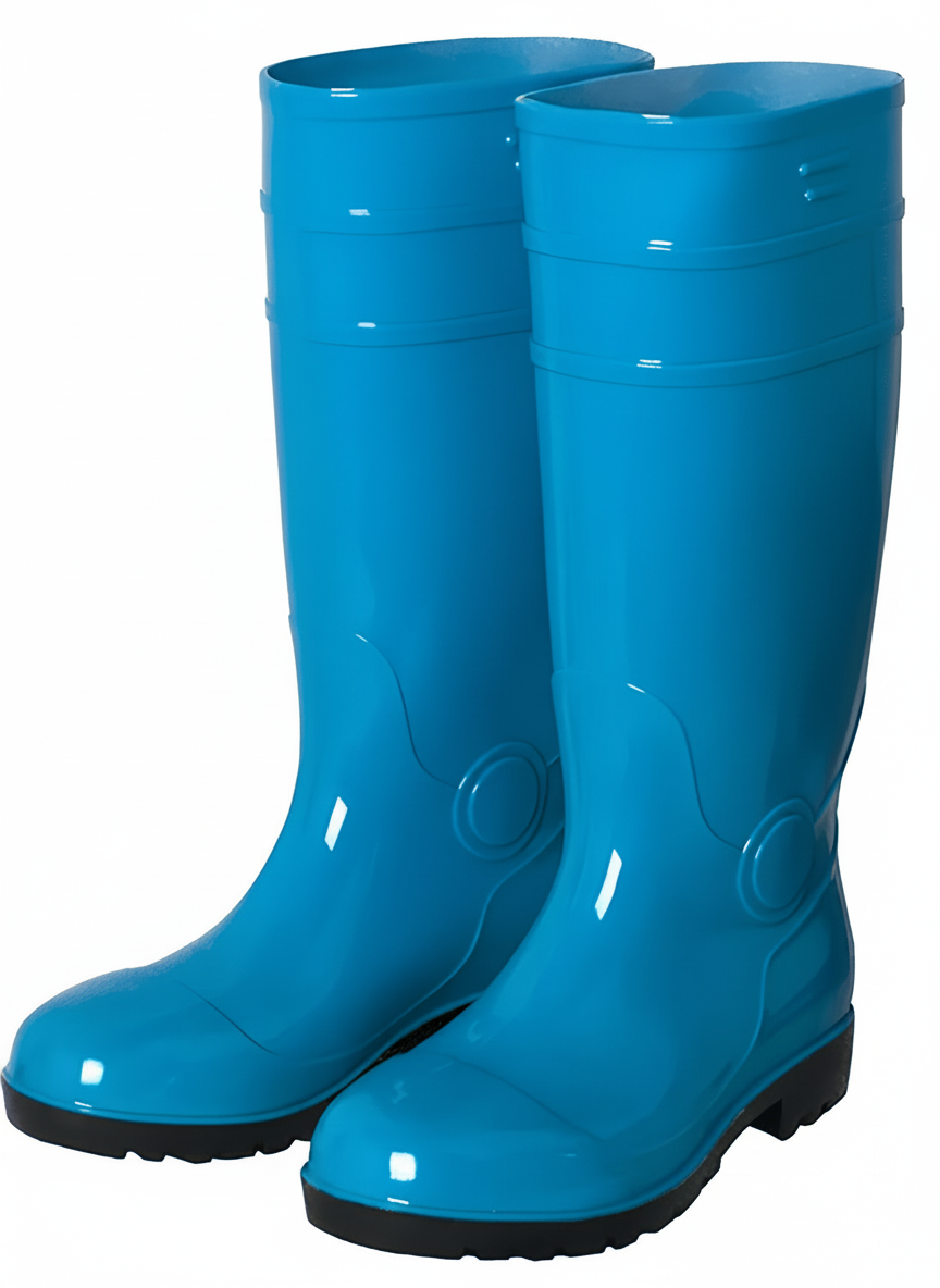 10" Ladies MID-Tube Rain Boots PVC Injection Pressure Work Water Shoes