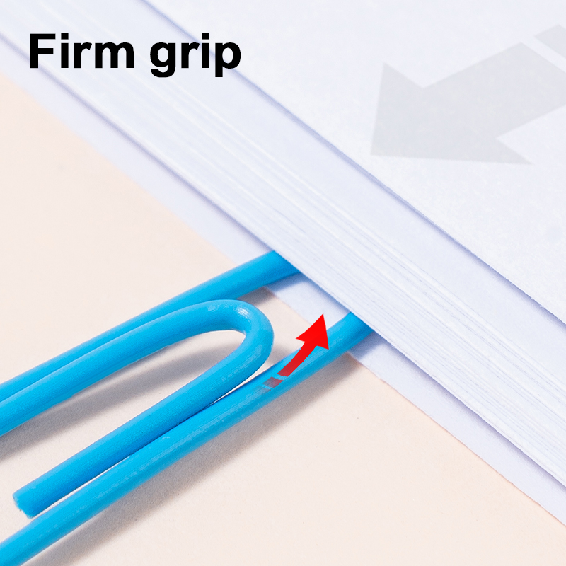 DELI Z032 PLASTIC ASST. COLOR PAPER CLIPS 28MM 100's