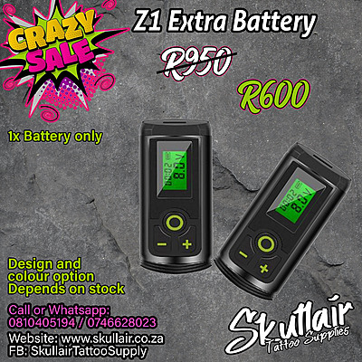 Z1 Wireless Tattoo Machine Battery