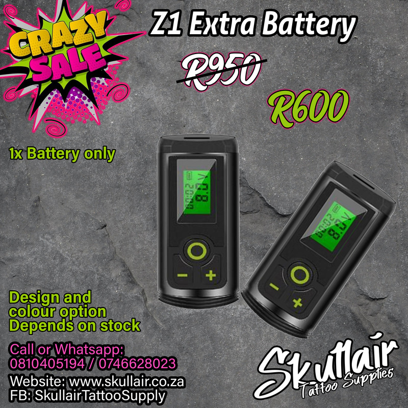 Z1 Wireless Tattoo Machine Battery