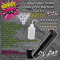 Z4 Adjustable stroke Wireless Tattoo Pen machine Full Kit