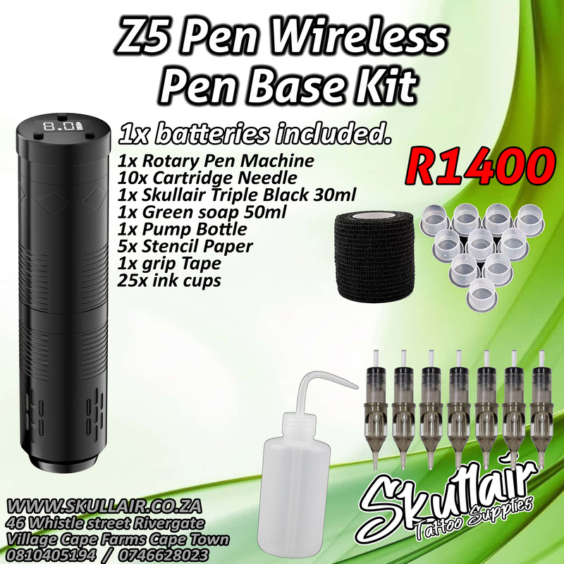 Z5 Pen Wireless Tattoo Pen Base Kit