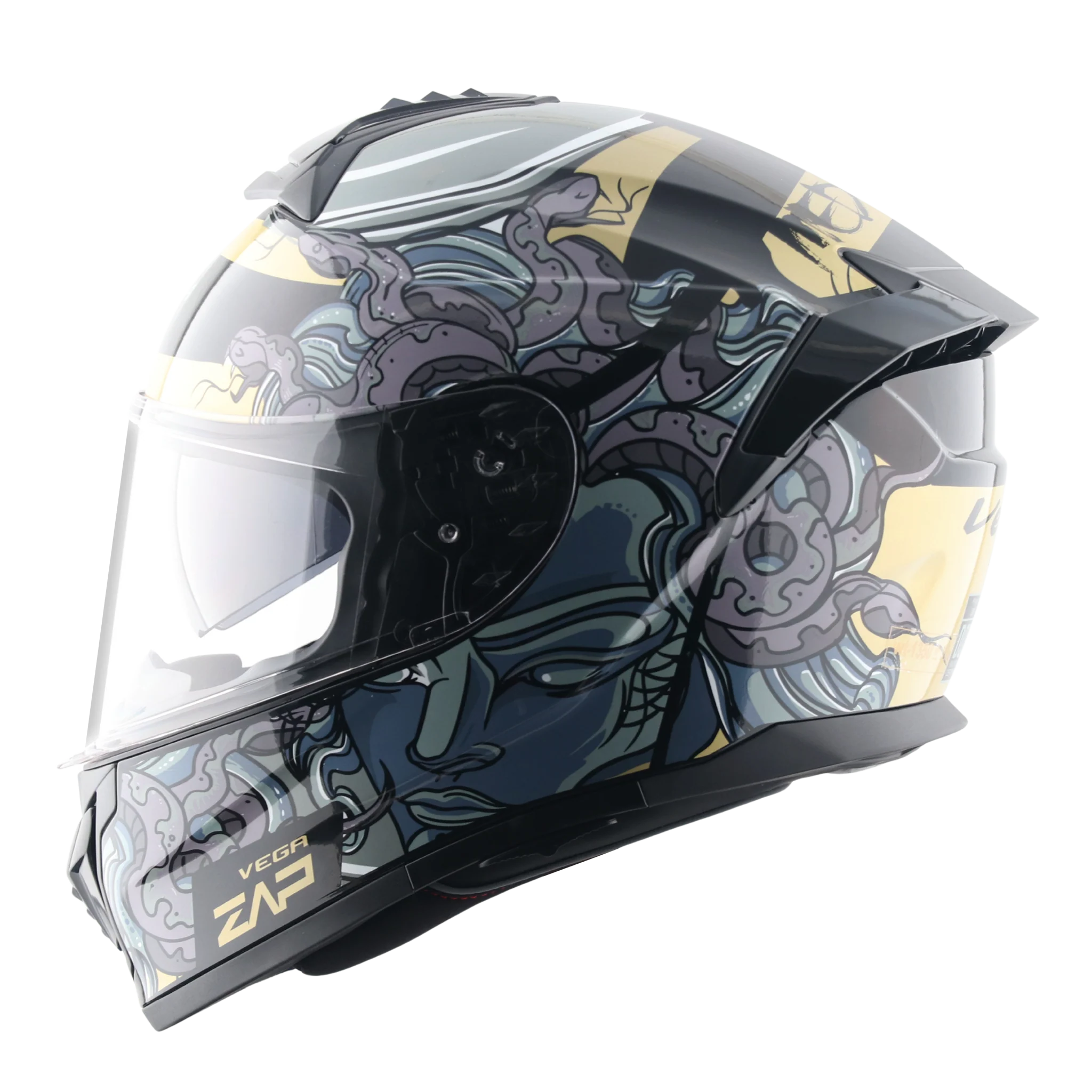 VEGA ZAP MEDUSA DULL BLACK GREY D/V (L)