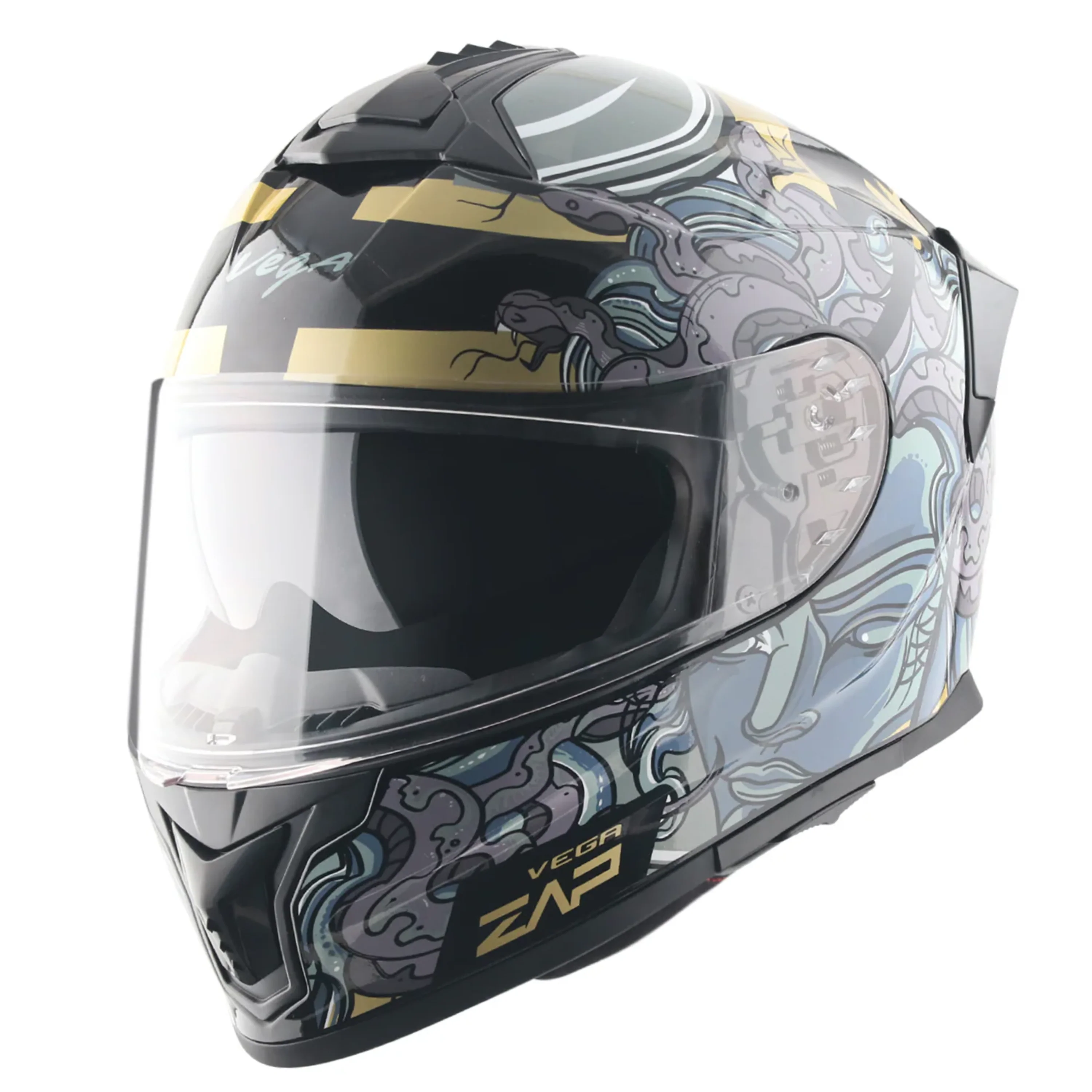 VEGA ZAP MEDUSA DULL BLACK GREY D/V (L)