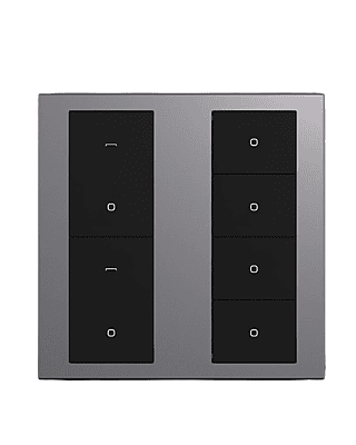 2-Gang 6-Button Switch - gray