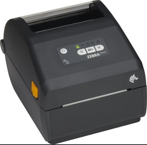 Direct Thermal Printer ZD421. 203 dpi. USB. USB Host. Ethernet. BTLE5. EU and UK Cords. Swiss Font. EZPL