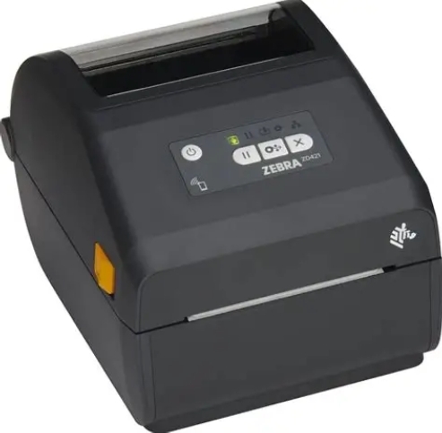 Direct Thermal Printer ZD421. 203 dpi. USB. USB Host. Modular Connectivity Slot. BTLE5. EU and UK Cords. Swiss Font. EZPL