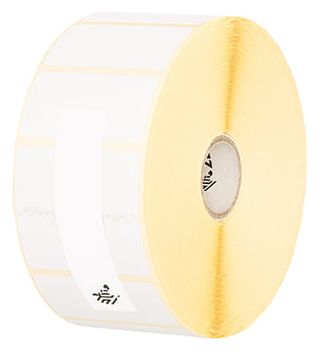 Zebra Media - Label, Paper, 3x2in (76.2x50.8mm); TT, Z-Perform 2000T, Value Coated, Permanent Adhesive, 3in (76.2mm) core, 2750/roll, 6/box