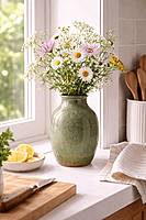 Hand-Thrown Stoneware Vase