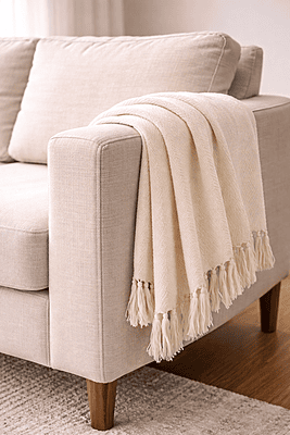 Woven Cotton Throw Blanket