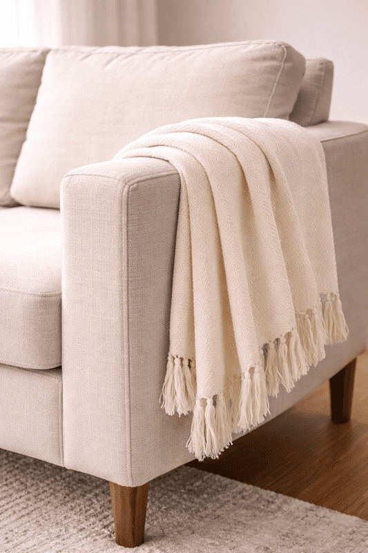 Woven Cotton Throw Blanket