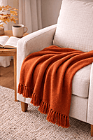 Woven Cotton Throw Blanket