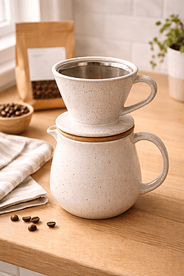 Ceramic Pour-Over Coffee Set