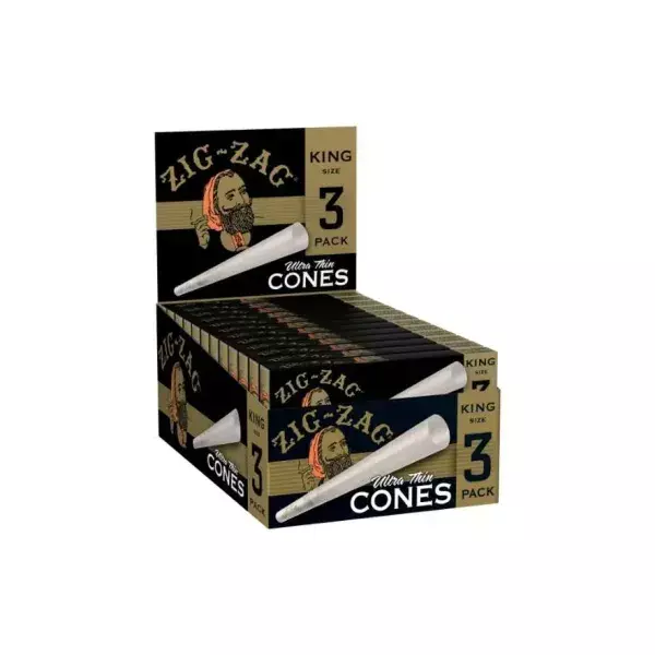 ZIG ZAG CONES ULTRA THIN KS (3/24CT)
