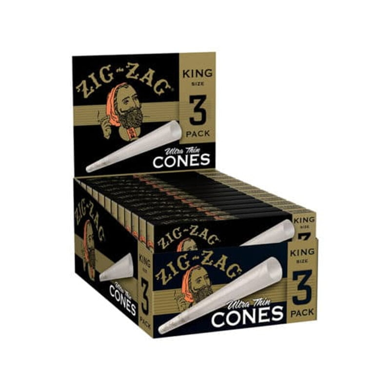 ZIG ZAG:CONES ULTRA THIN KS (3/24CT)