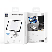 WIWI ZM010 DESKTOP ROTATION STAND FOR MOBILE PHONE AND TABLET - WHITE