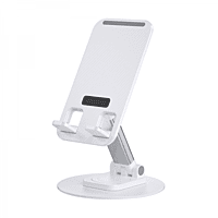 WIWU ZM109 DESKTOP ROTATION STAND FOR MOBILE PHONE AND TABLET - WHITE