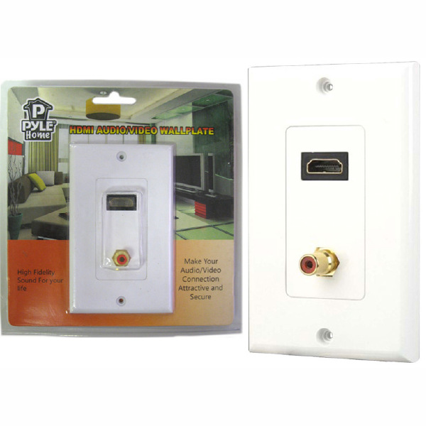 PyleHome HDMI and 1 RCA Wallplate PyleHome HDMI and 1 RCA Wallplate