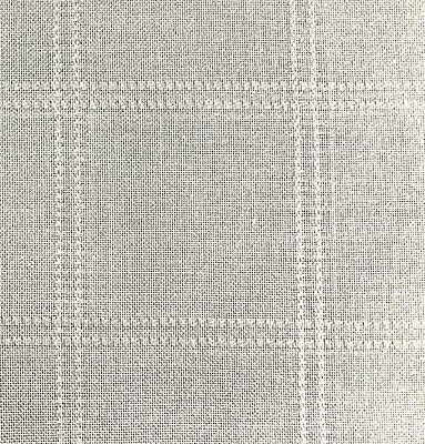 Come appare il tessuto, ogni quadrato ha 13 cm di lato