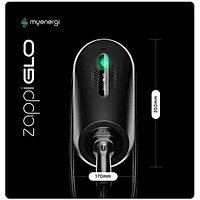 EV Charger-ZAPPI GLO-7kW-1 Phase-Tethered Black EV Charger-ZAPPI GLO-7kW-1 Phase-Tethered Black