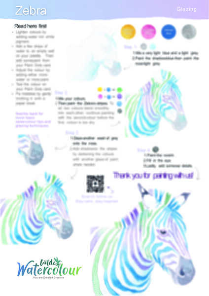 Zebra Instruction Poster